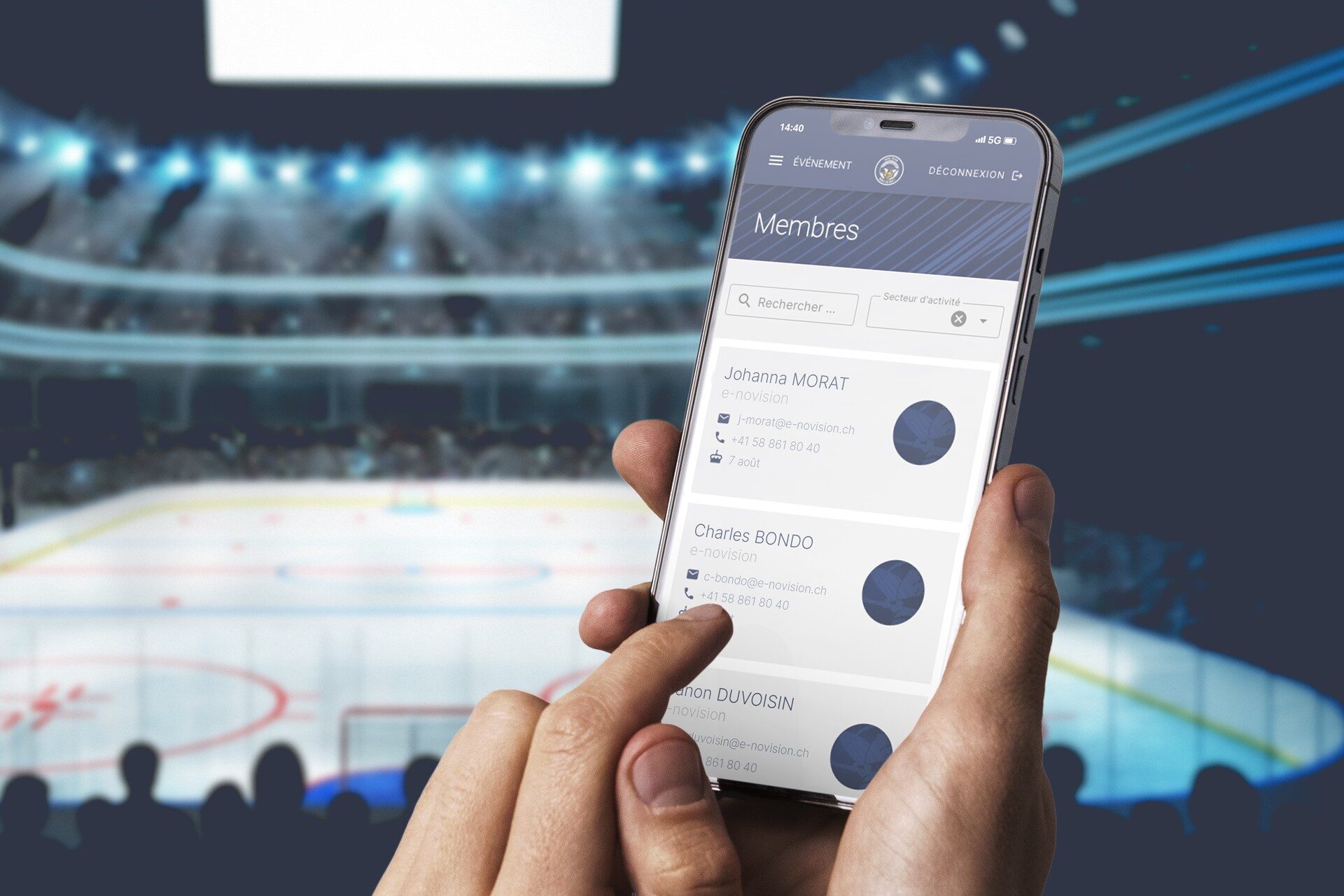 Goal Club E‑Novision Phone Mockup