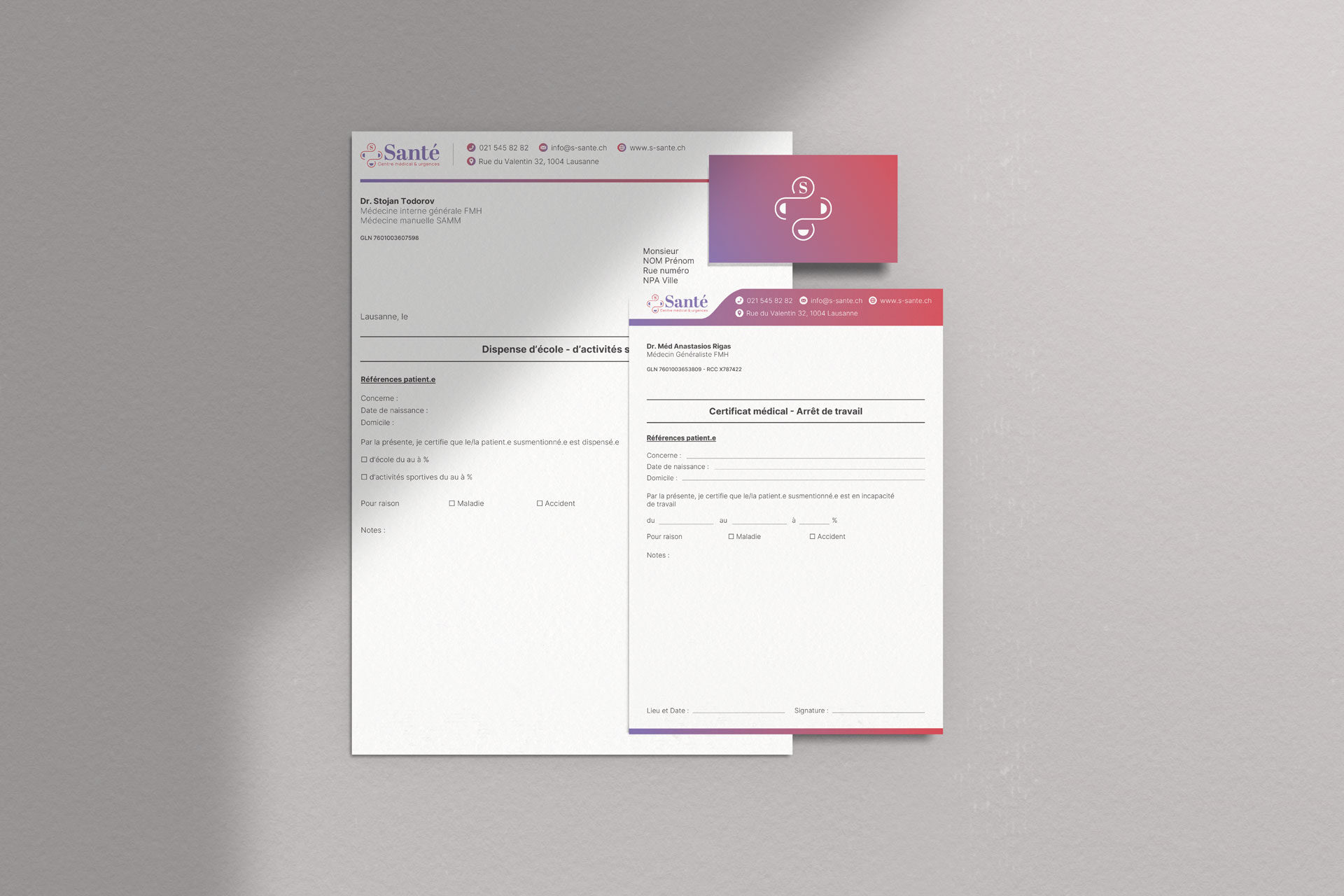 S Sante Set Admin E‑Novision