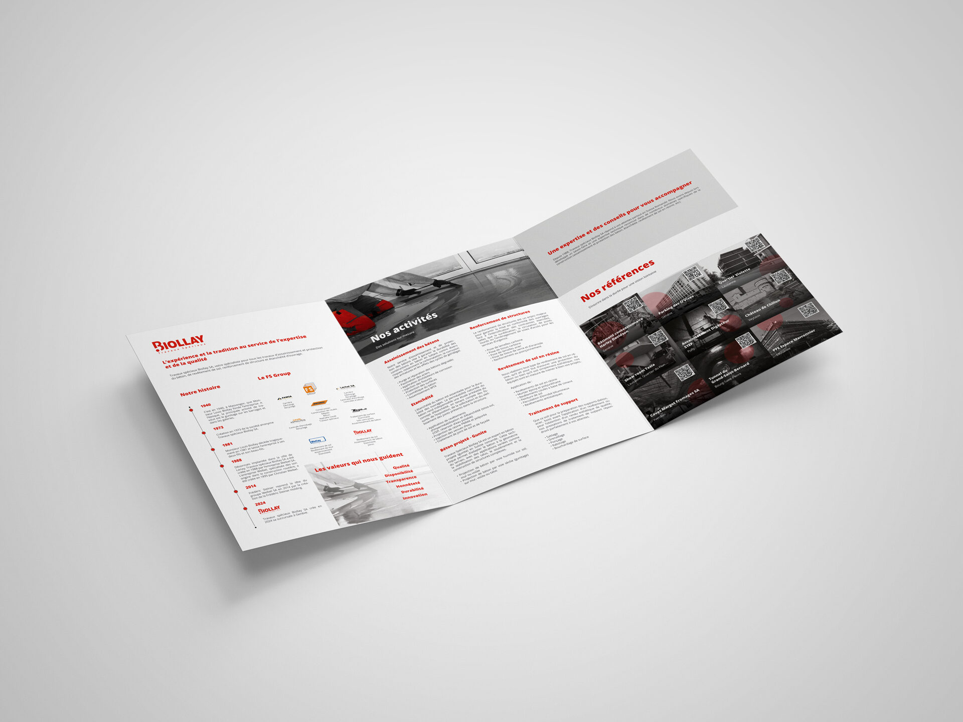 Biollay Sa A4 Depliant Mockup