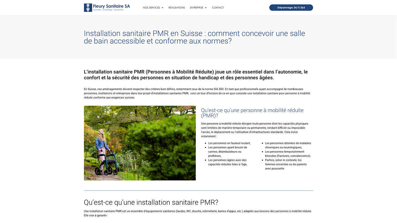 Fleury Sanitaire Article Pmr